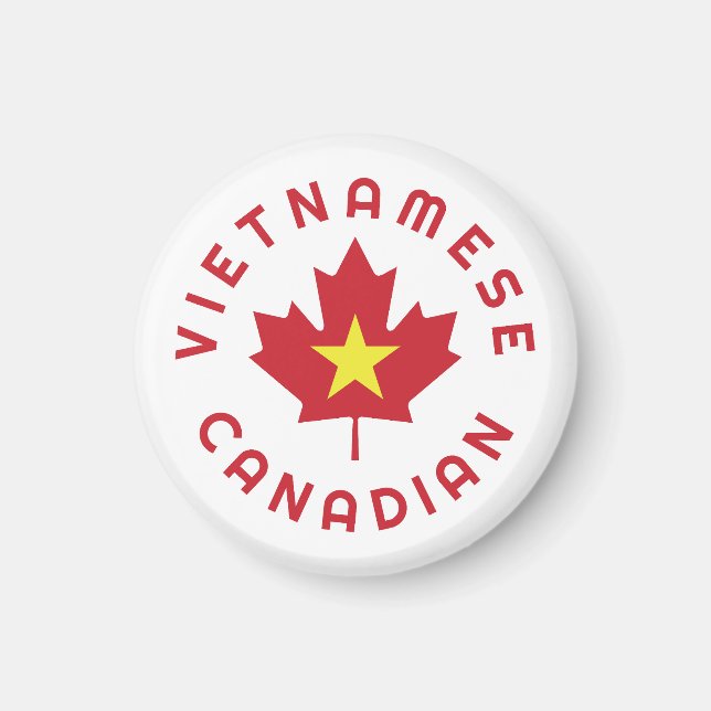 Aimant Racines canadiennes vietnamiennes (Devant)