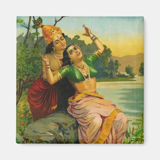 Aimant Radha Bilas par Raja Ravi Varma (Devant)
