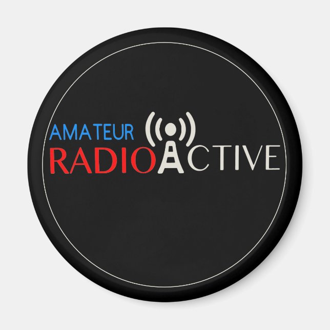 Aimant Radio amateur active (Devant)