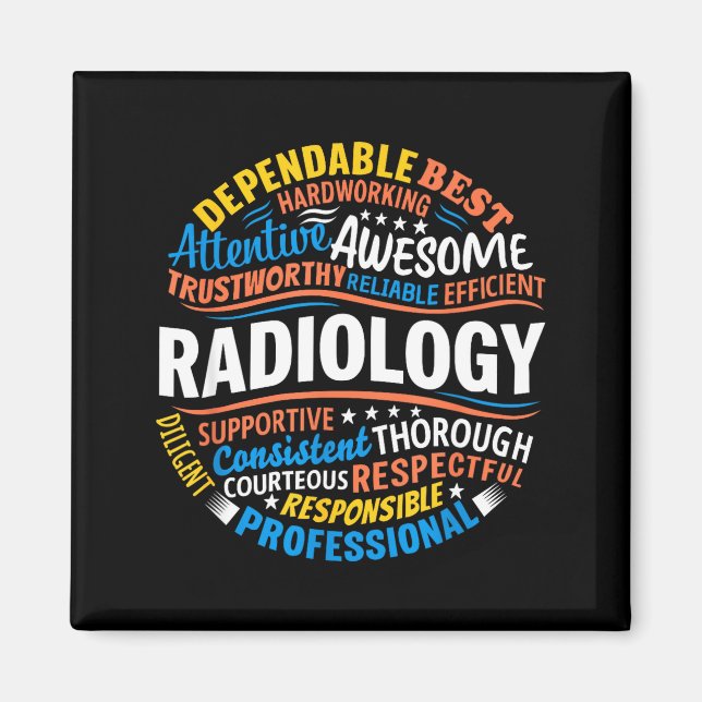 Aimant Radiology Funny Rad Tech Week Appreciation Radiolo (Devant)