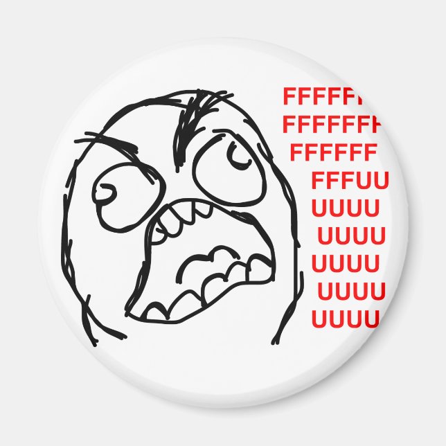 Aimant rage face rage comique mème lol rofl (Devant)