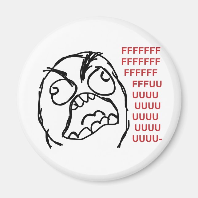 Aimant Rage guy fuuu fuuuu (Devant)