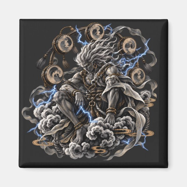 Aimant Raijin Bleu (Devant)
