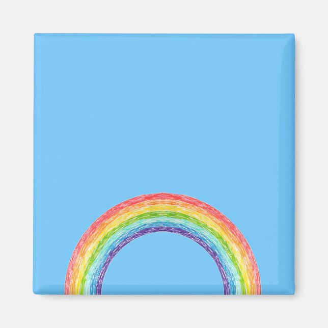 Aimant Rainbow and blue sky (Devant)
