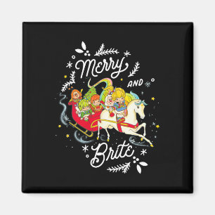 Aimant Rainbow Brite Noël Joyeux Et Brite Sleigh Rid