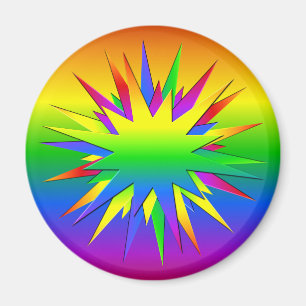 Aimant Rainbow Burn