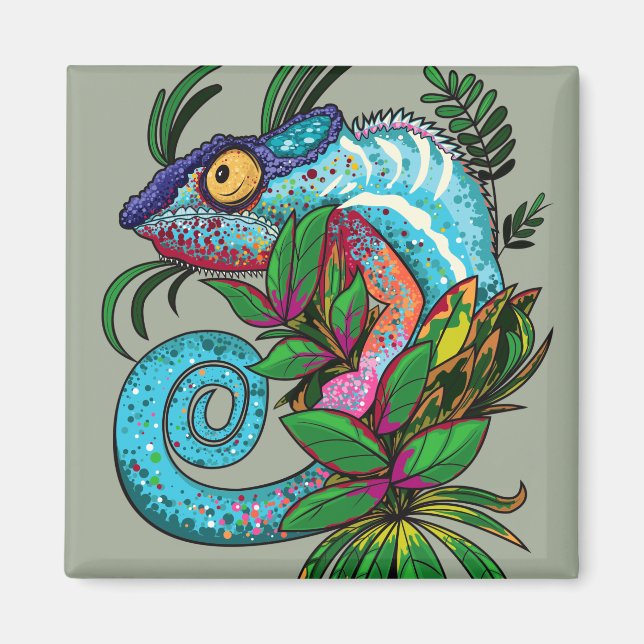 Aimant Rainbow Chameleon (Devant)