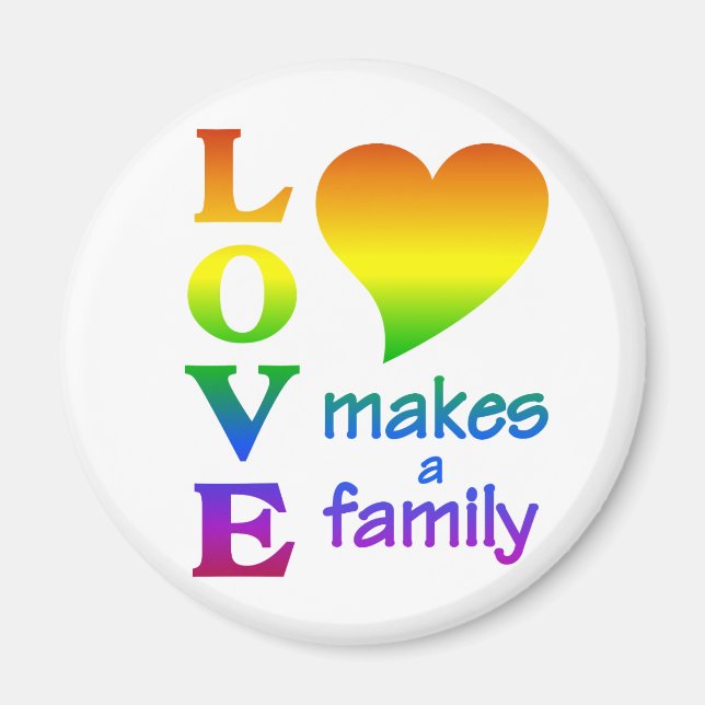 Aimant Rainbow Family (Devant)