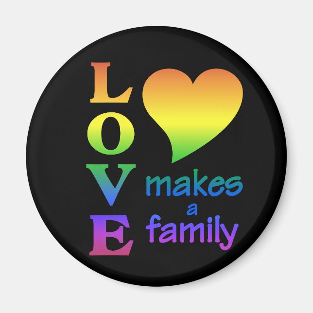 Aimant Rainbow Family (Devant)