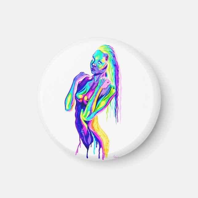 Aimant Rainbow girl (Devant)
