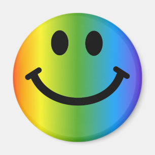 Aimant Rainbow Happy Face