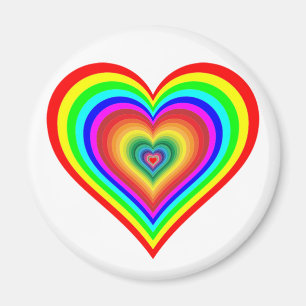 Aimant Rainbow Heart