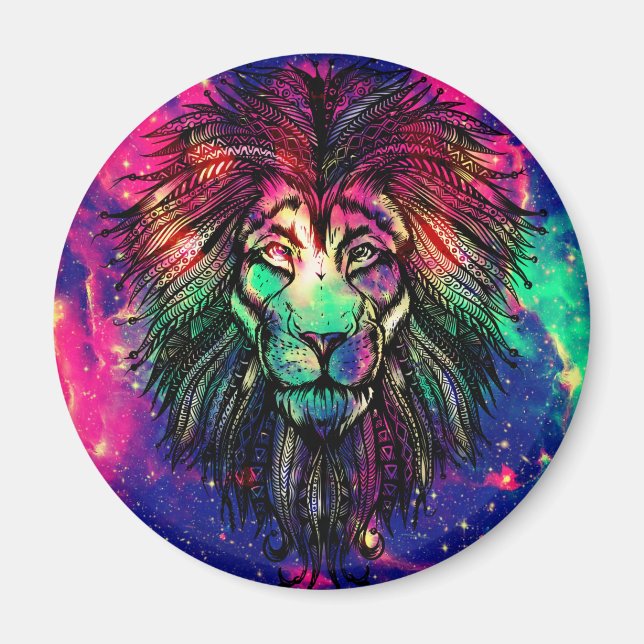 Aimant Rainbow Lion (Devant)