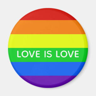 Aimant Rainbow Love is Love Gay pride LGBTQ Beautiful