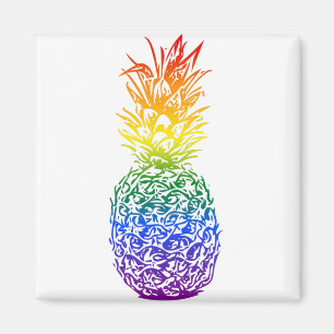 Aimant Rainbow Pride Ananas LGBTQ