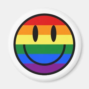 Aimant Rainbow Smiley Face