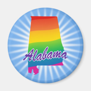 Aimant Rainbow State Of Alabama