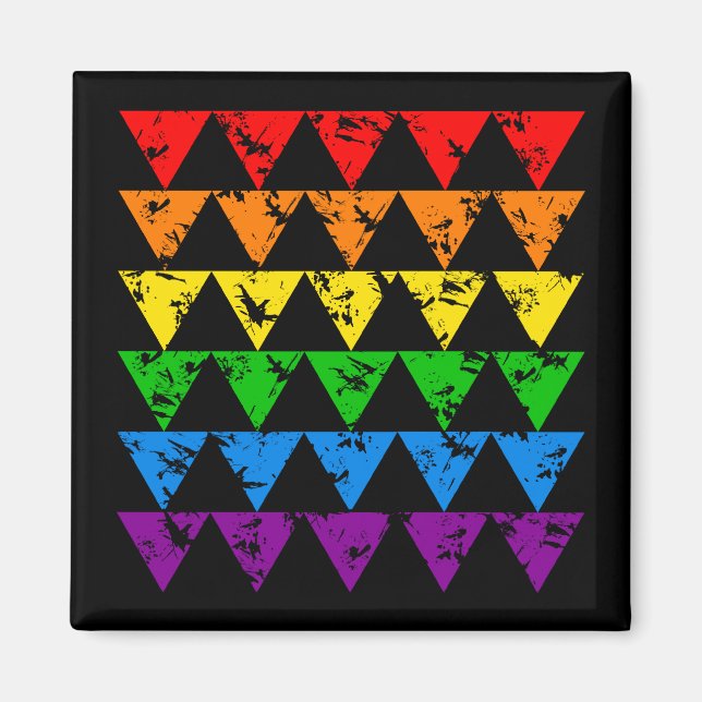 Aimant Rainbow Triangles (Devant)