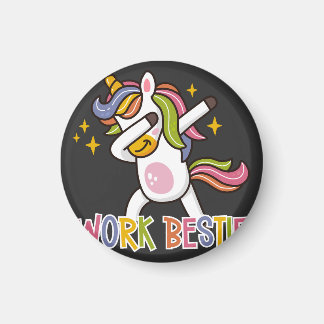 Aimant Rainbow Unicorn de travail Bestie Emotion Support