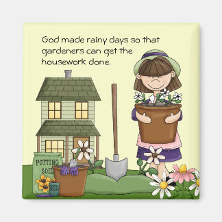 Aimant Rainy Day Gardener