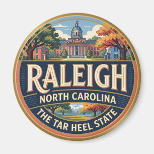 Aimant Raleigh Caroline du Nord Capitale Mémoire de Voyag