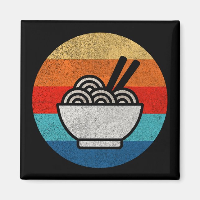 Aimant Ramen de style rétro (Devant)