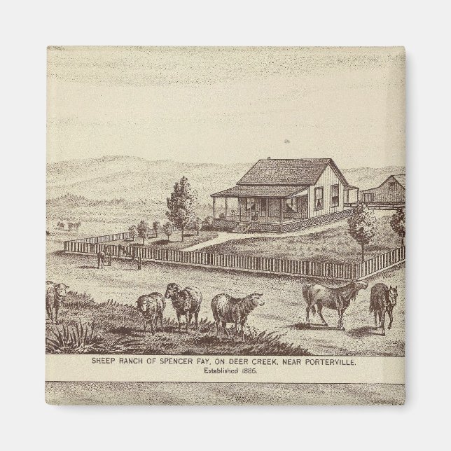 Aimant ranch de moutons de Deer Creek (Devant)