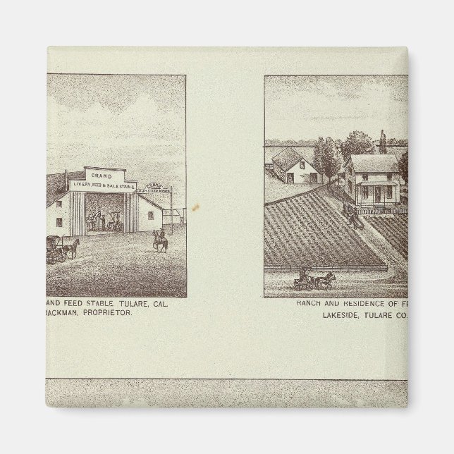 Aimant ranch Hunsaker, Woodville (Devant)