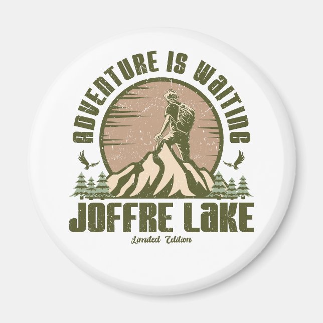 Aimant Randonnée du lac Retro Joffre (Devant)