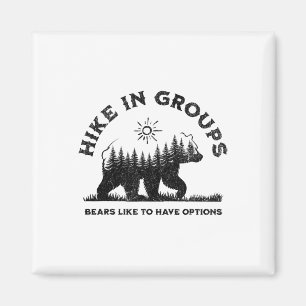 Aimant Randonnée en groupe Les ours aiment avoir des opti