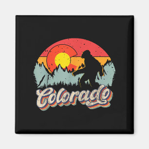Aimant Randonnée montagneuse Colorado Bigfoot Camng Rétro