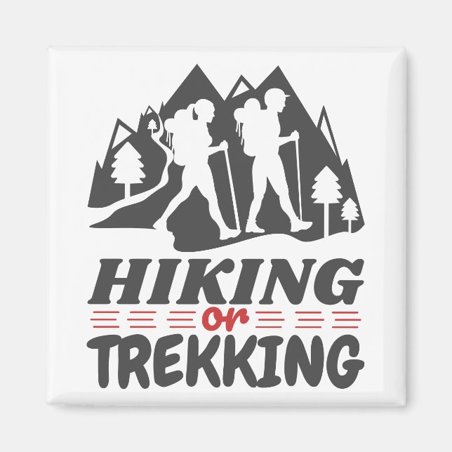 Aimant Randonnée ou trekking (Devant)