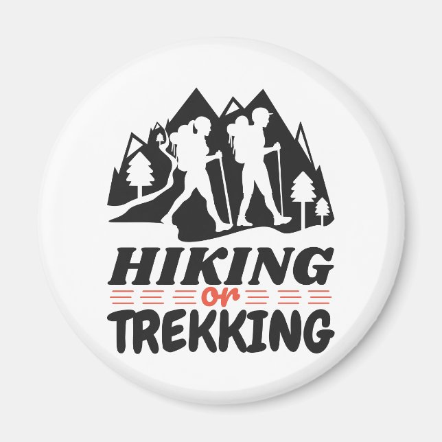 Aimant Randonnée ou trekking (Devant)