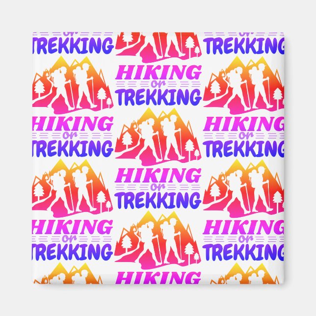 Aimant Randonnée ou trekking (Devant)