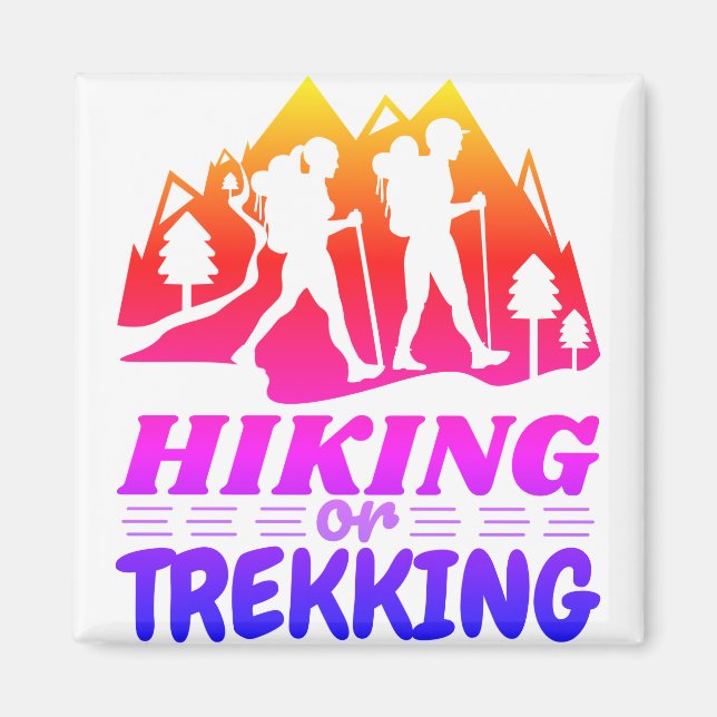 Aimant Randonnée ou trekking (Devant)