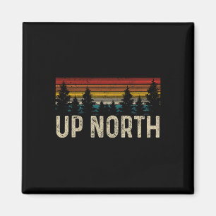 Aimant Randonnée vintage nordique nature camping Alaska P