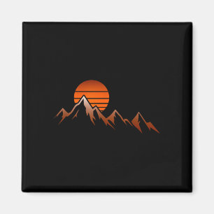 Aimant Randonneur vue montagne lever de soleil montagne r