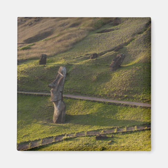 Aimant Rano Raraku, Rapa Nui, Île de Pâques, Chili (Devant)