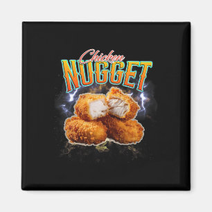 Aimant Rap bootleg drôle nugget de poulet vintage 90s 