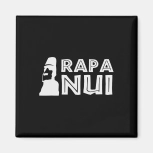 Aimant Rapa Nui Moai Pâques Île Polynésie Joyeux Pâques