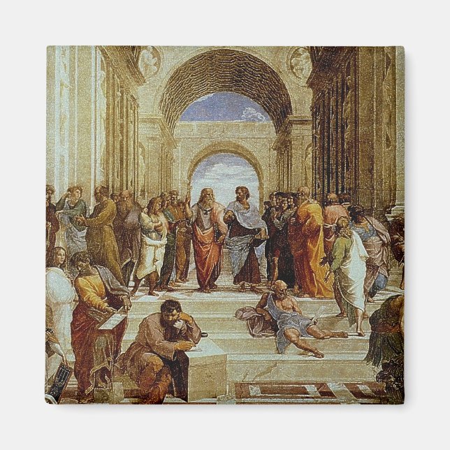 Aimant Raphael's "The School of Athens" Détail vers 1511 (Devant)