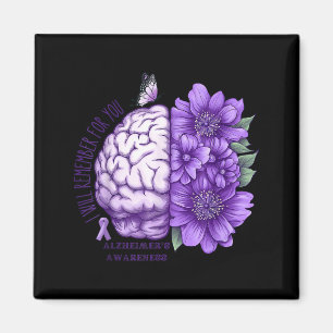 Aimant Rappelez-vous pour vous fleurs de sensibilisation
