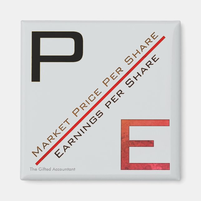 Aimant "Rapport P/E " (Devant)