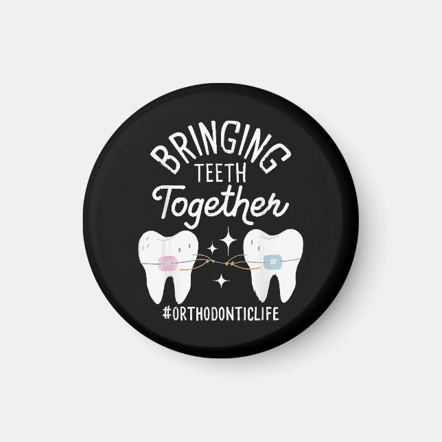 Aimant Rapprocher les dents - Orthodontiste  (Devant)