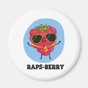 Aimant Raps-berry Funny Rapper Raspberry Pun