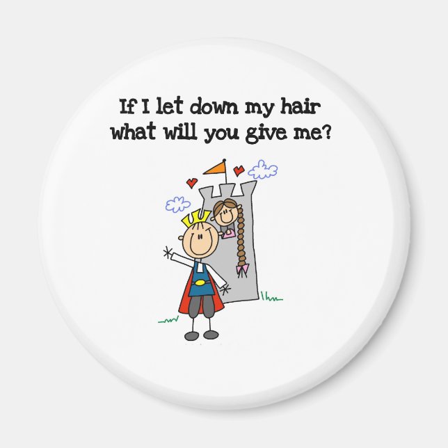 Aimant Rapunzel moderne (Devant)