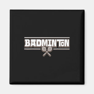 Aimant Raquette de badminton - Drôle joueur de badminton