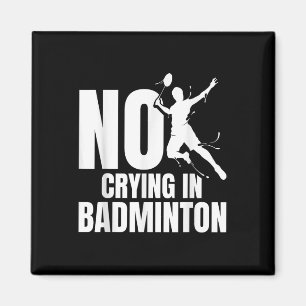 Aimant Raquette de badminton Joueur de volant sans pleurs