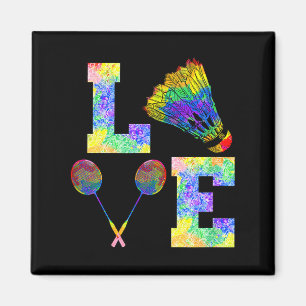 Aimant Raquette de badminton Sport Coups Amour