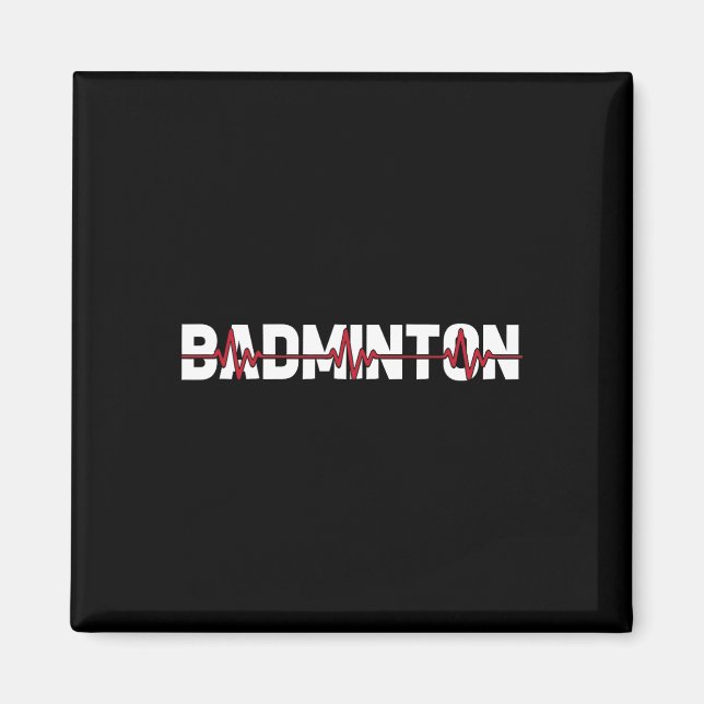 Aimant Raquette de cour de Badminton - Racquet Shuttle Ek (Devant)